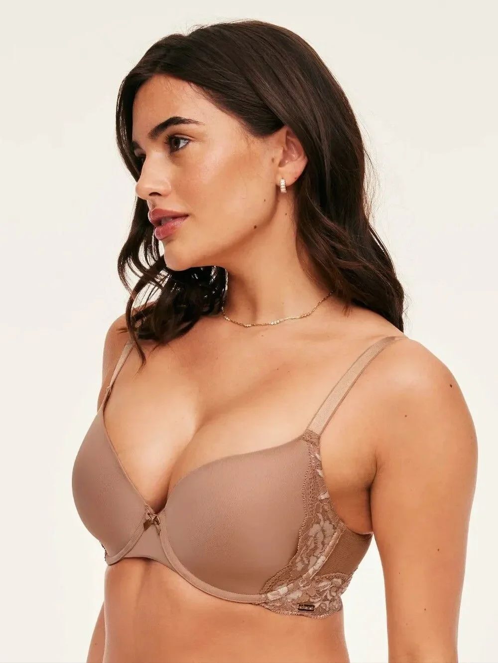 Adore Me Beige Lace Paxton Contour Bra Size 46DDD